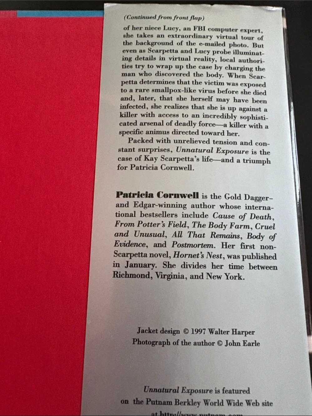 Unnatural Exposure by Patricia Cornwell - Hardcover Book 8 of 29 Kay Scarpetta - Picture 6 of 8